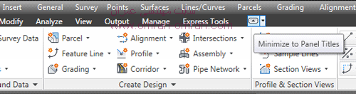 ریبون کامل با کلید Minimize ریبون کامل با کلید Minimize